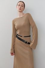 ТОНКИЙ РЕМЕНЬ С ЗАМОЧКОМ BLACK|NUDE