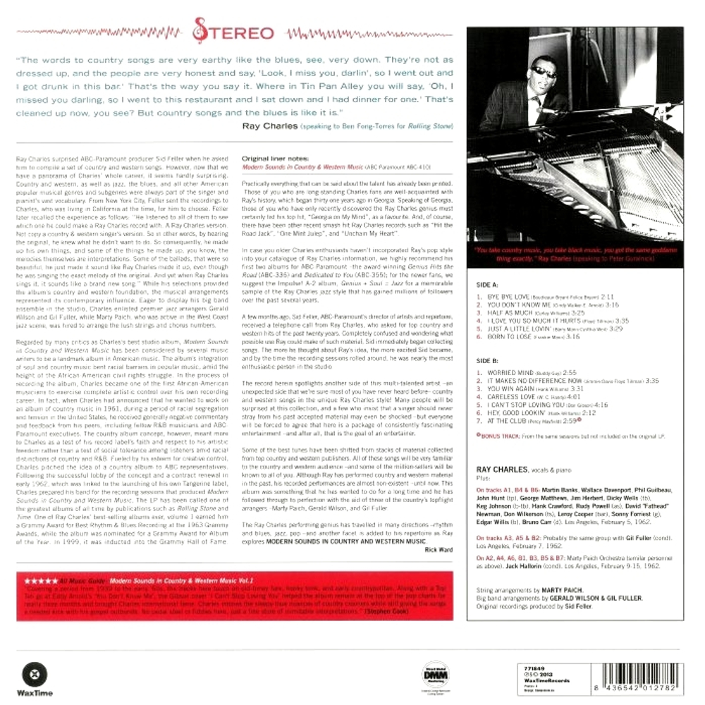 Ray Charles / Modern Sounds In Country And Western Music (LP)