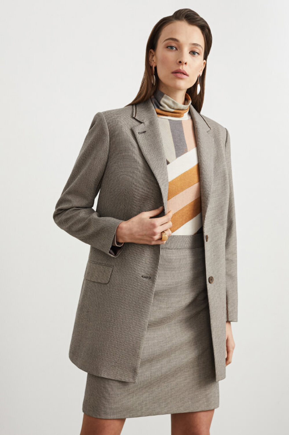 22208 Джемпер женский (принт полоска)