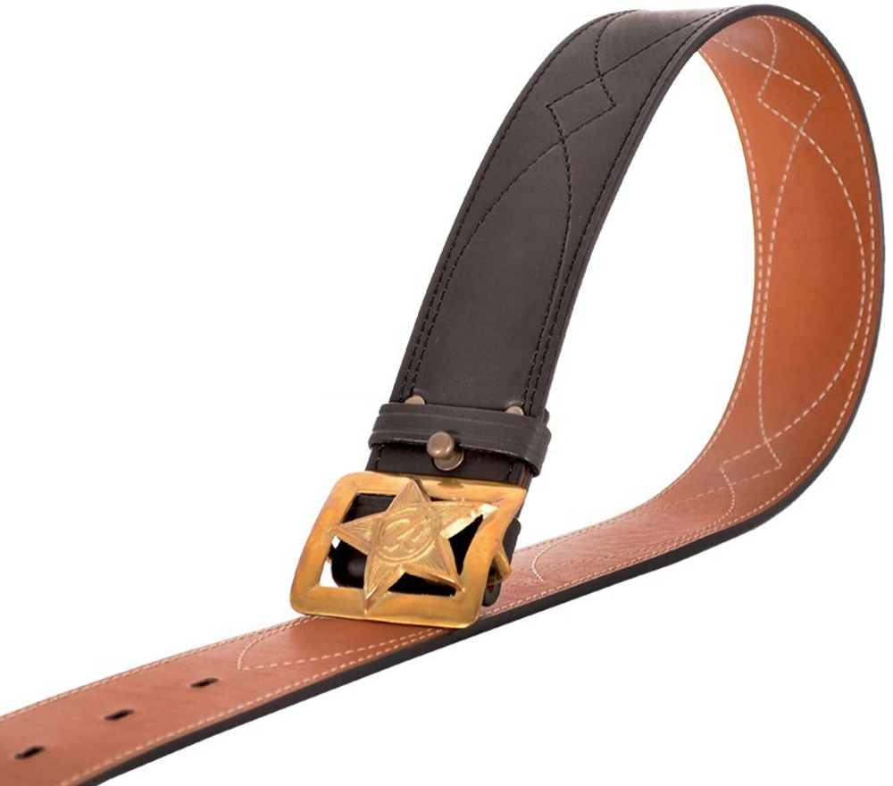 Ремень поясной "Звезда" 50мм ХСН черный