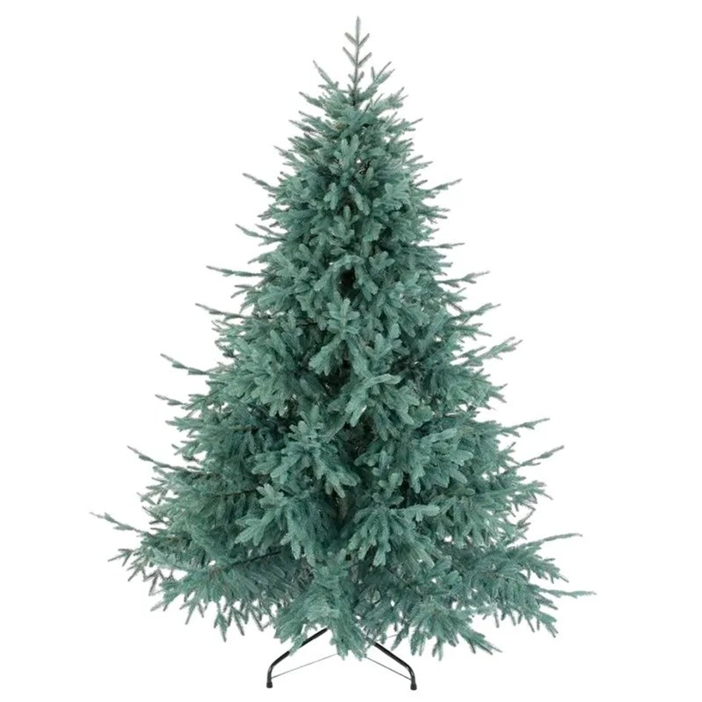 Ель Искусственная Царь елка Раскидистая Премиум голубая 210 см