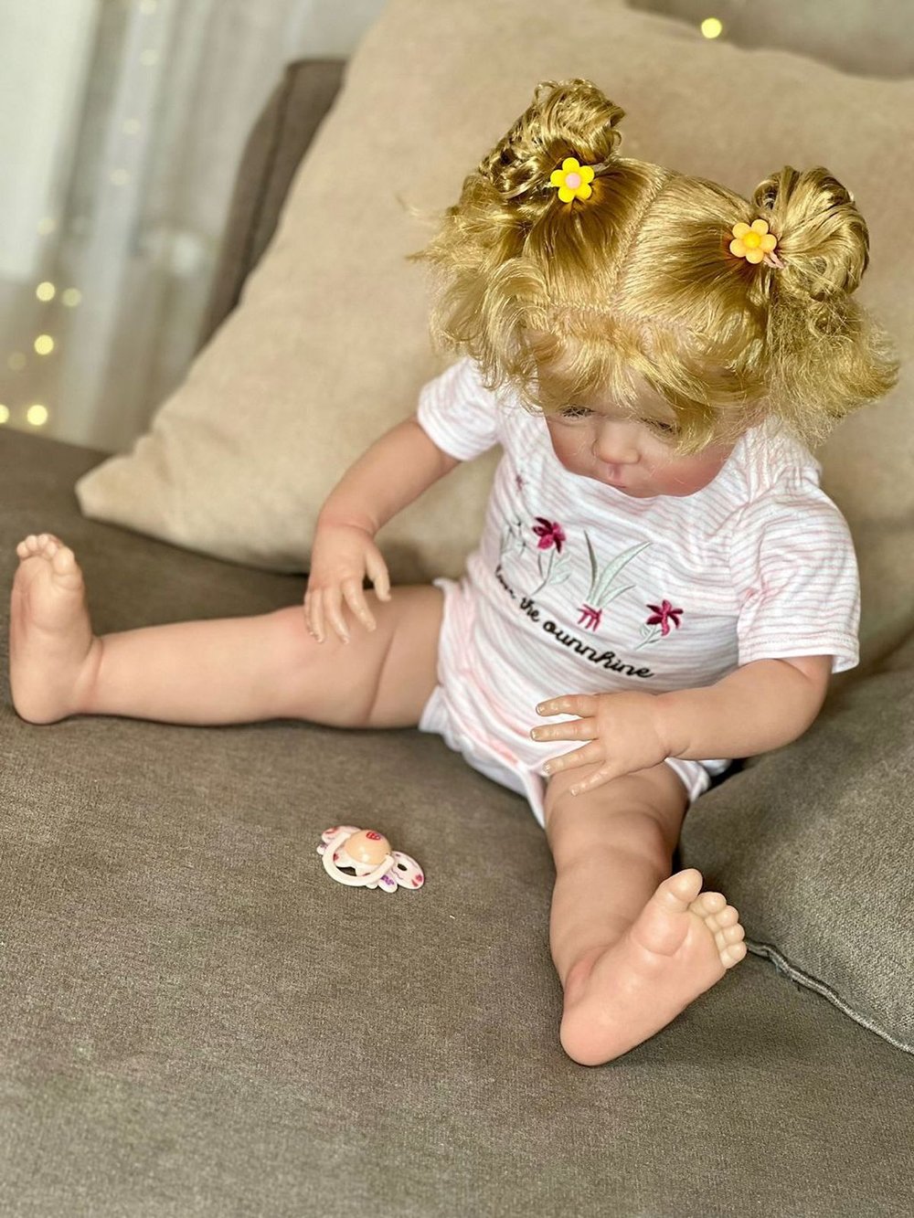 Кукла Реборн мягконабивная 60см в пакете (FA-603)