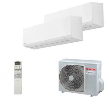 Мультисплит система на 2 комнаты Toshiba RAS-B07J2KVSG-E x 2 / RAS-2M14U2AVG-E