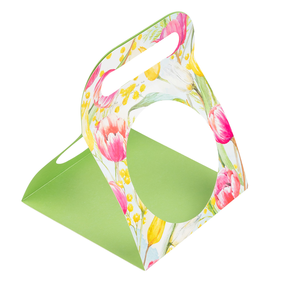 Сумочка для купола, Тюльпаны с мимозой 12*12*10,5 см