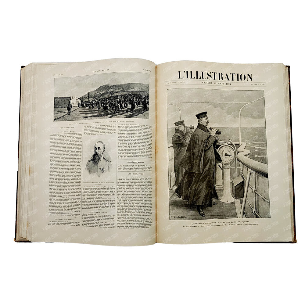 [Подшивка журнала] L’illustration, 1904. – № 3175-3200 (январь-июнь).