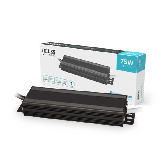 Блок питания Gauss 75W 12V IP67 BT523