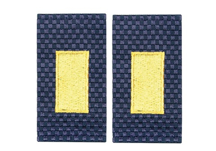 Фальшпогоны Полиция нового образца темно-синие вышит. старшина