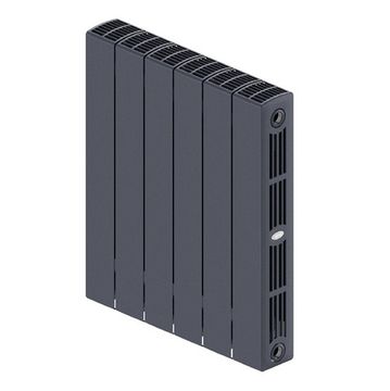 Радиатор Rifar SUPReMO 500 "титан" - 6 секций подключение боковое