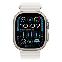 Apple Watch Ultra 2 GPS + Cellular, 49mm, корпус из титана, ремешок Ocean белого цвета (2023)