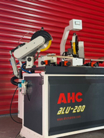 Усозарезной торцовочный двухпильно-сверлильный станок AHC Makina Alu200PRO