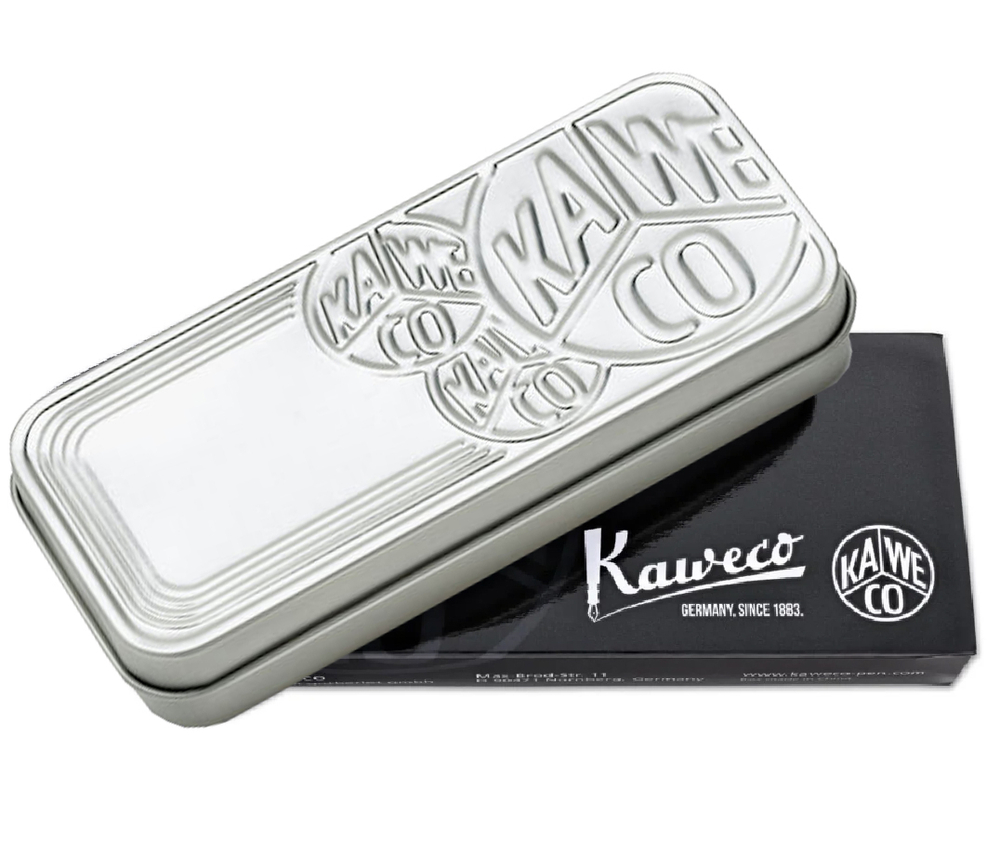 Жестяной футляр Kaweco для коротких ручек, серебристый (20001144)