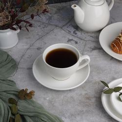 Чайная пара 200 мл белая d 8,6 см h6,2 см фарфор P.L. Proff Cuisine [4]