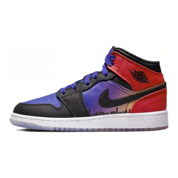 Иордания Air Jordan 1 Детские баскетбольные кроссовки МИД Топ Юнисекс