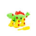 Конструктор-динозавр "Стегозавр" (30 элементов) в пакете (Полесье)