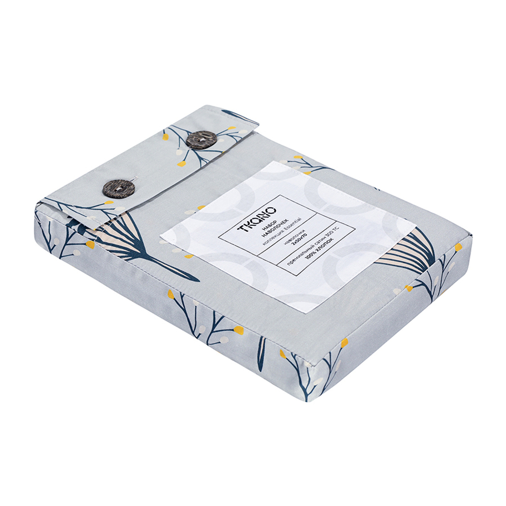 Набор наволочек "Полевые цветы" из премиального сатина из коллекции russian north, 50х70 см