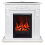 Каминокомплект Real Flame Dominica Corner WT с очагом Eugene (угловой)