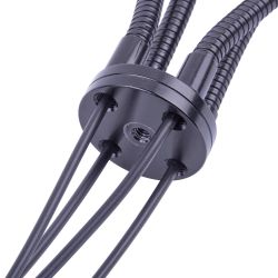 UML-P200 E27x4 BLACK PLANT Светильник напольный для 4-х фитоламп. На штативе. Цоколь E27. Черный. ТМ ФитоЛето