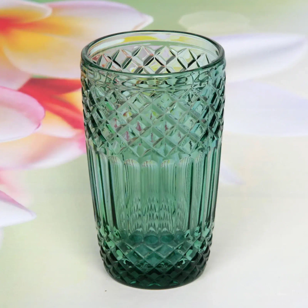 Стакан высокий 380мл «Emerald» Ромбы