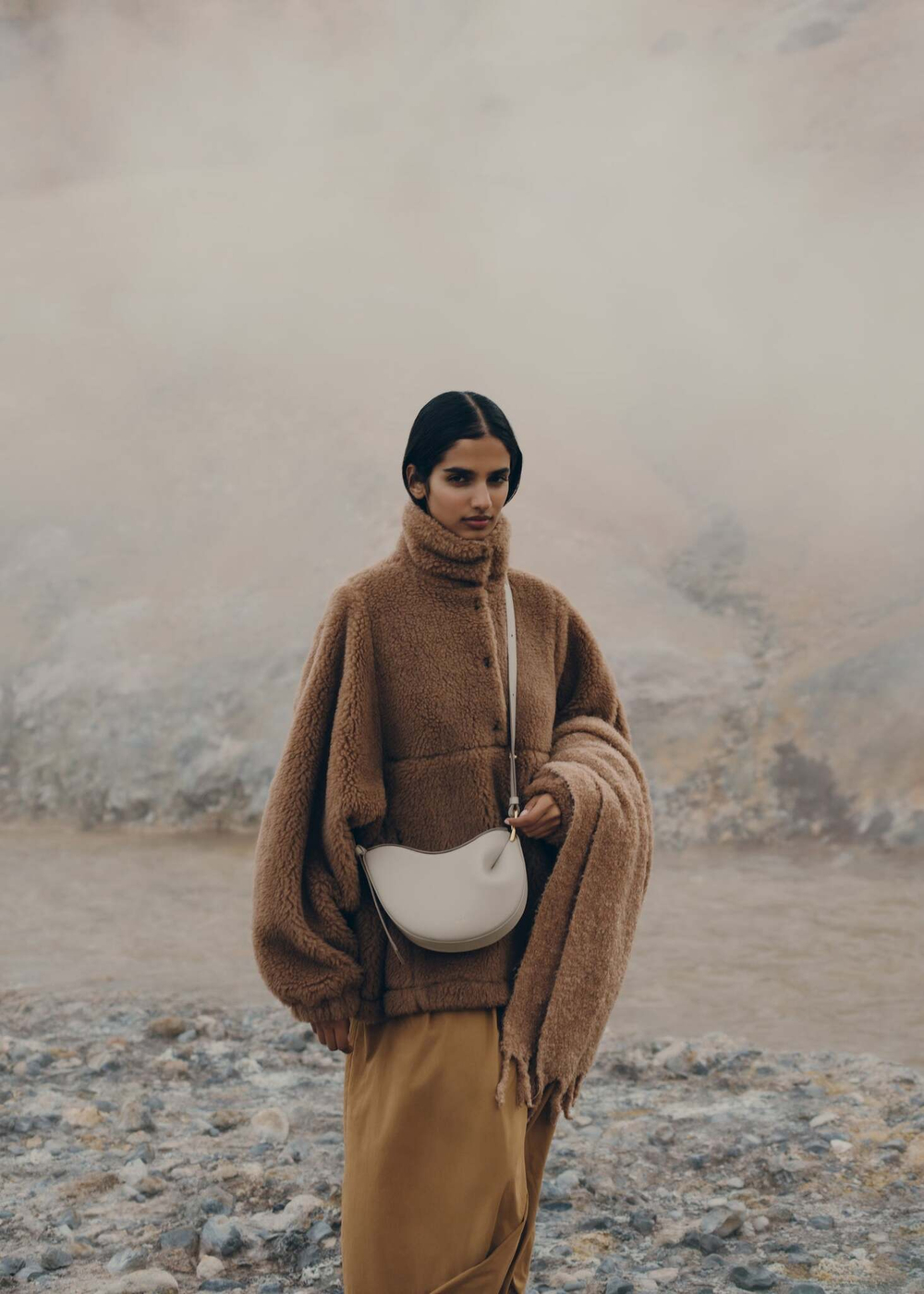 Сумка Polene Tonca EDITION CRAIE GRAINÉ