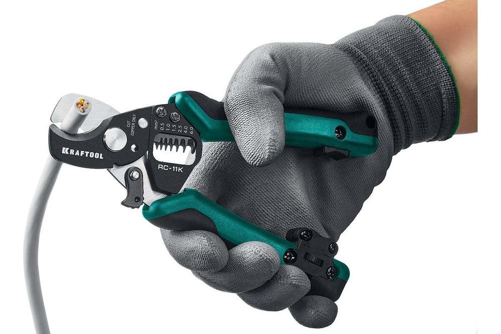 KRAFTOOL  RC-11K 3в1, Кабельные ножницы (22696-3)