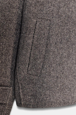 ZARA КОРОТКОЕ ПАЛЬТО ИЗ ШЕРСТИ, РЫЖЕВАТО-КОРИЧНЕВЫЙ