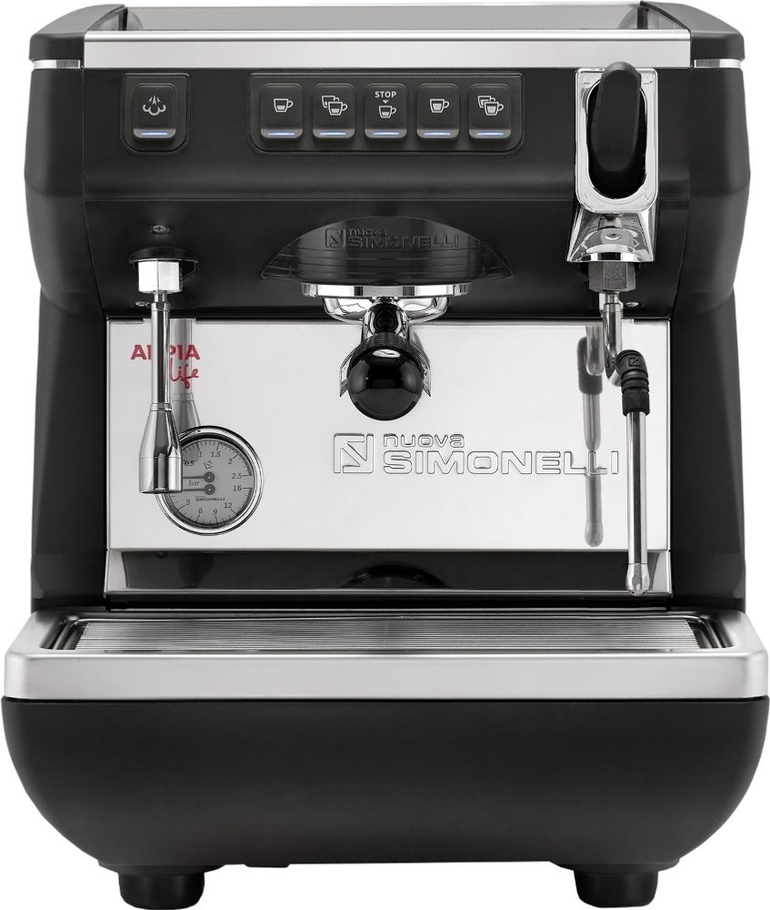 Кофемашина Nuova Simonelli Appia Life 1Gr V black высокая группа