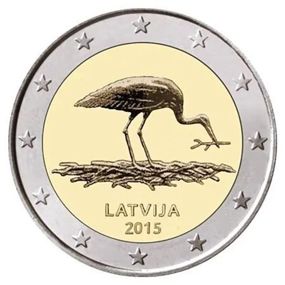 Latvia 2 Euro 2015 - 30th Anniversary of Latvian Ornithological Society