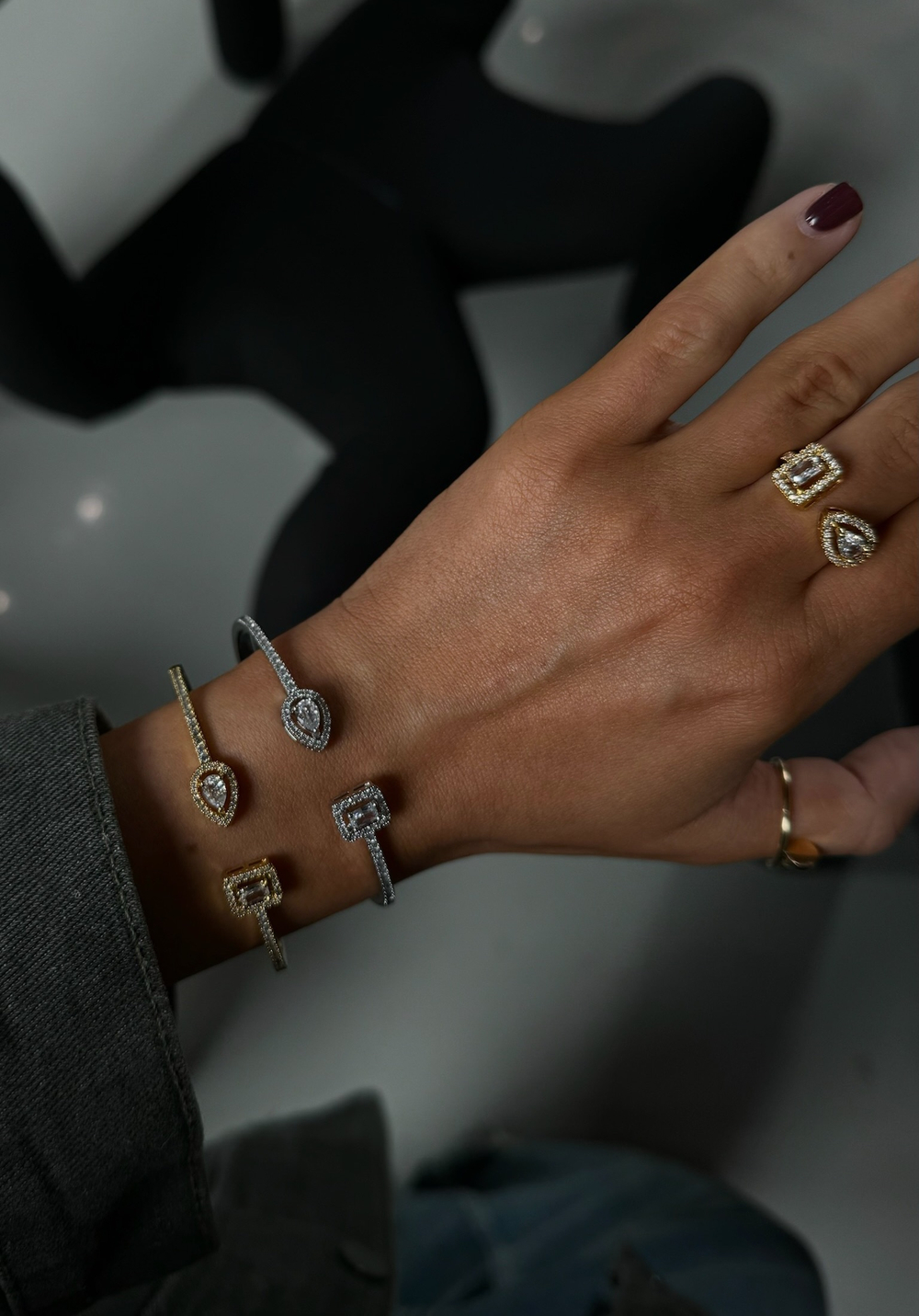 Кольцо SHINE CRYSTAL gold