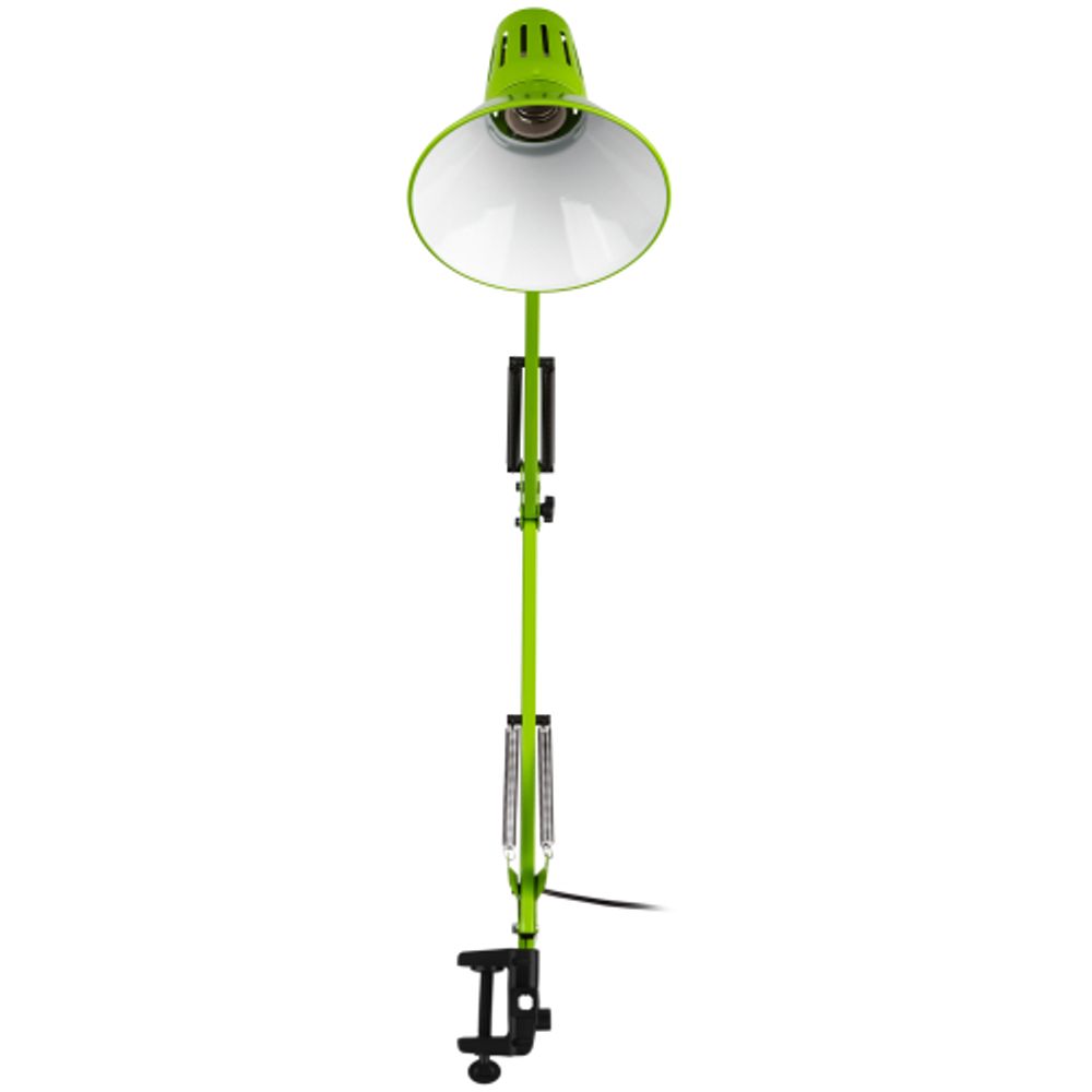 Настольный светильник ЭРА N-121-E27-40W-GR Е27 на струбцине зеленый