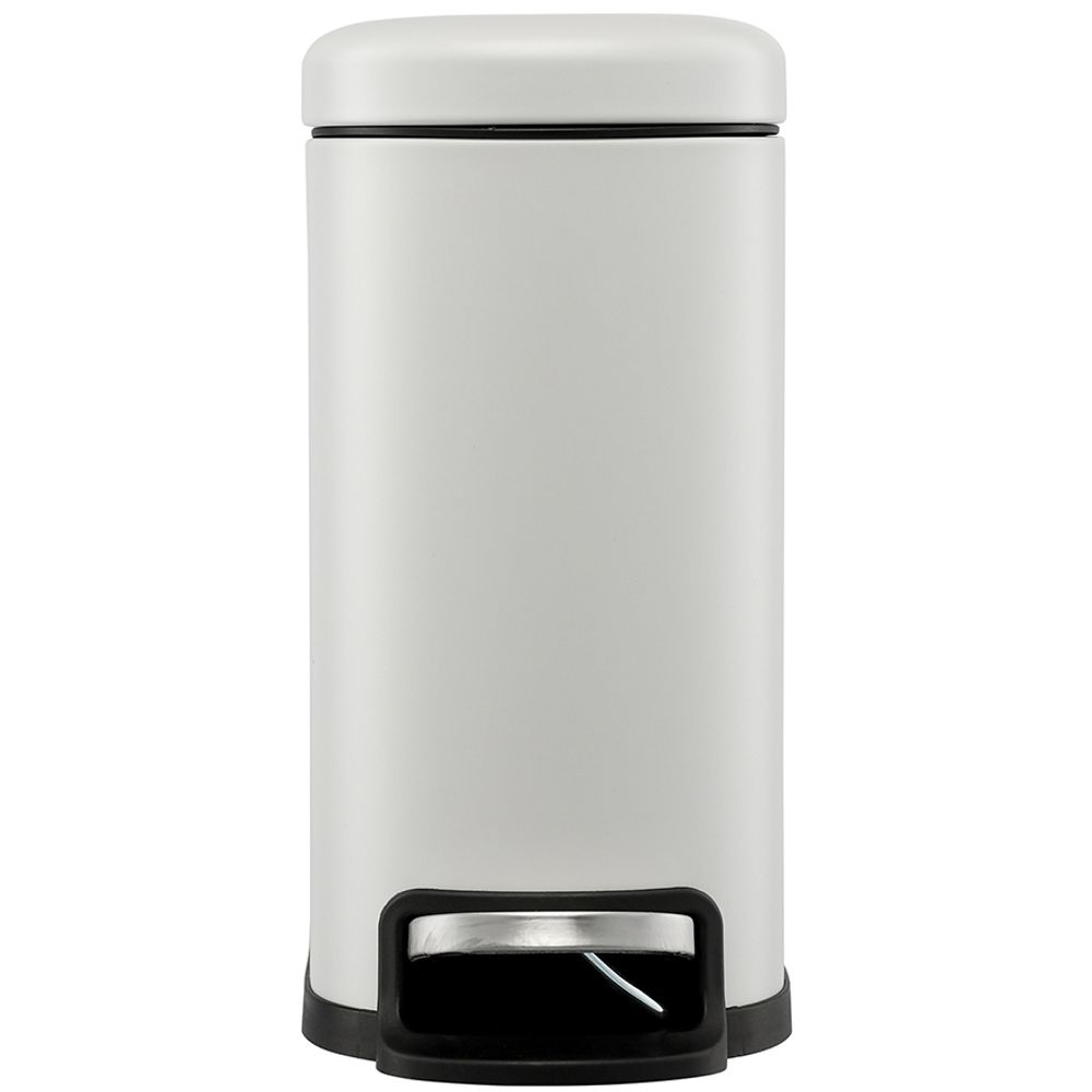 Ведро мусорное с педалью, светло-серое, 5 л