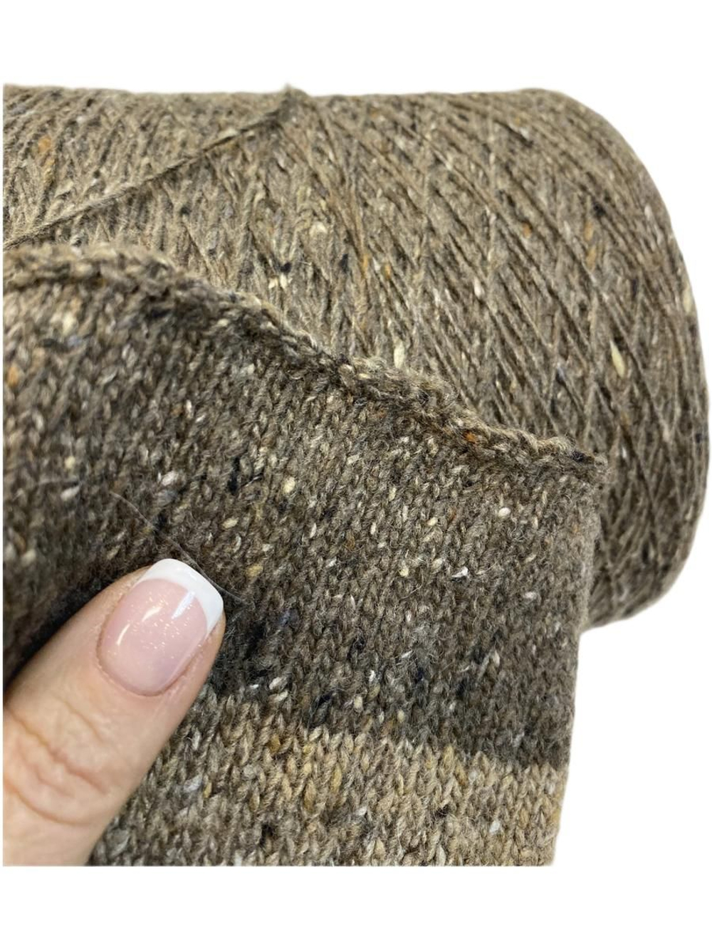 Пряжа на бобине ( Италия) Твид 60% шерсть 20% вискоза 20% п/а 100г-380м 460г