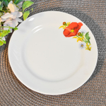 Тарелка 175мм мелкая форма Идиллия Маки красные