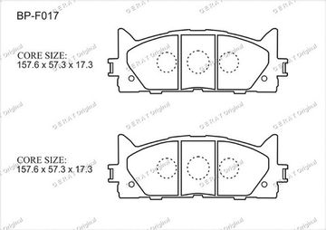 BP-F017 ES350, Avalon, Camry (перед)