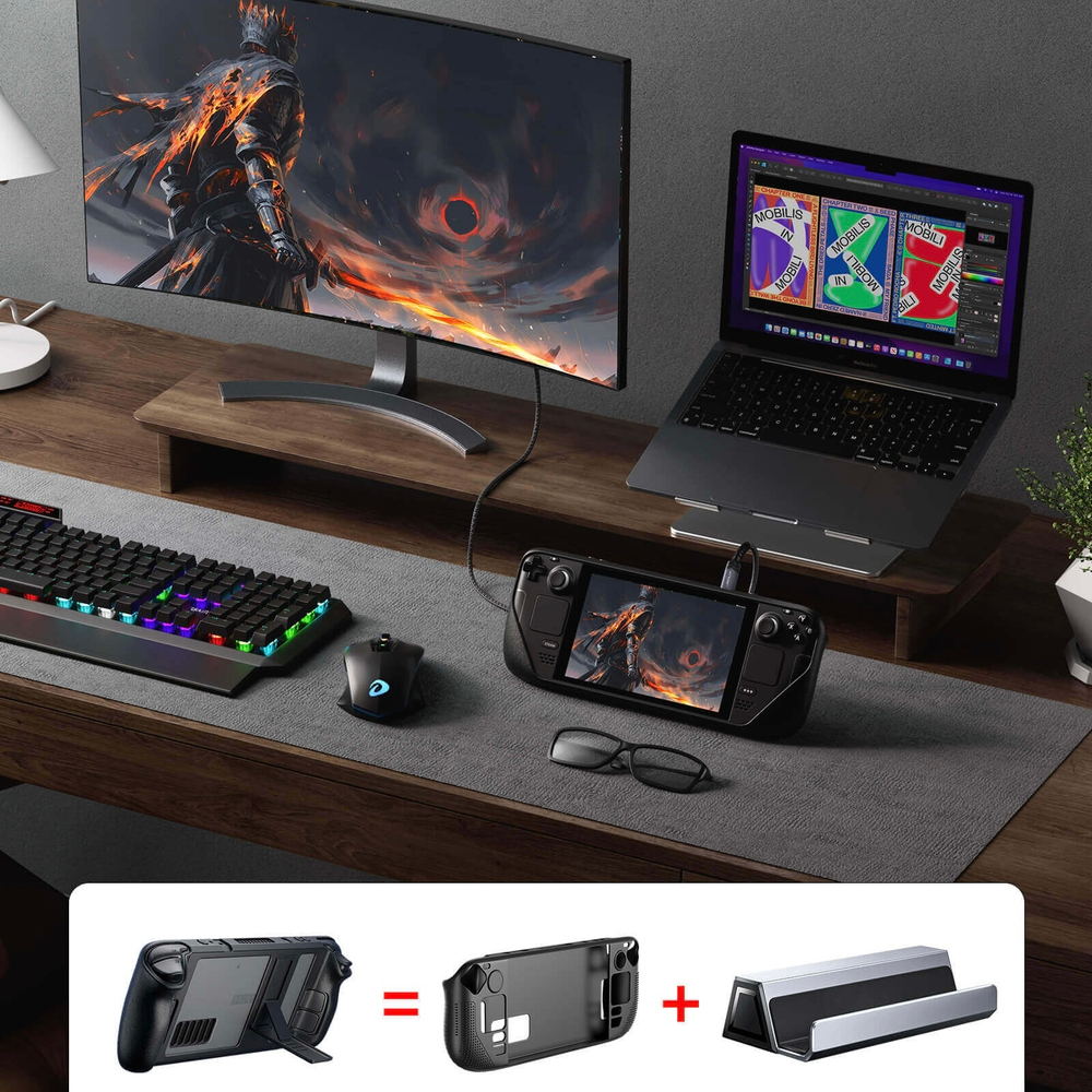 Защитный чехол JSAUX PC0105 для Steam Deck LCD и OLED