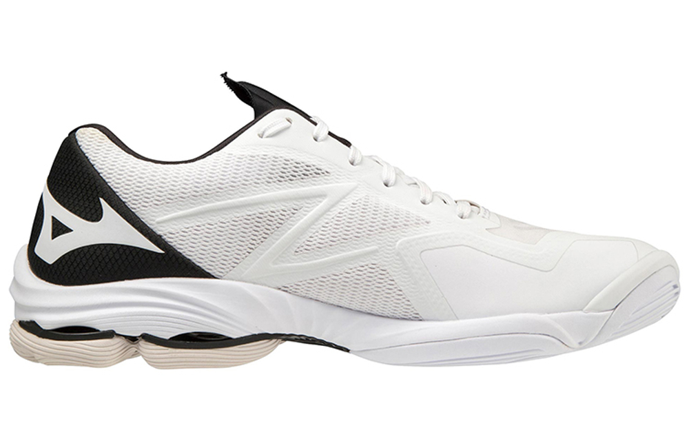 Mizuno Wave Lightning Z7 Synthetic Fiber Low top Volleyball Shoes Unisex White