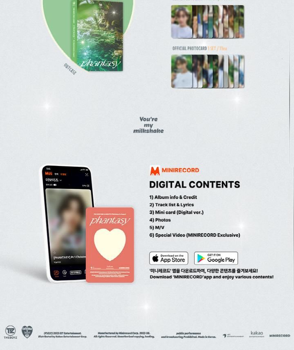 Альбом THE BOYZ - PHANTASY : PART.1 CHRISTMAS IN AUGUST 2nd Album PLATFORM RANDOM Version
