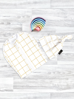 Пеленальный кокон и шапочка Mjölk Клетка