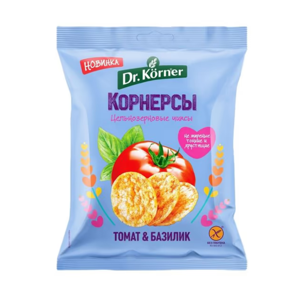 Корнерсы Dr. Korner с вялеными томатами и базиликом 50 гр