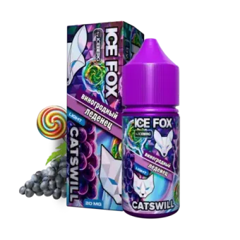 Жидкость ICE FOX & CATSWILL Salt 2% STRONG 30 ml - ВИНОГРАДНЫЙ ЛЕДЕНЕЦ
