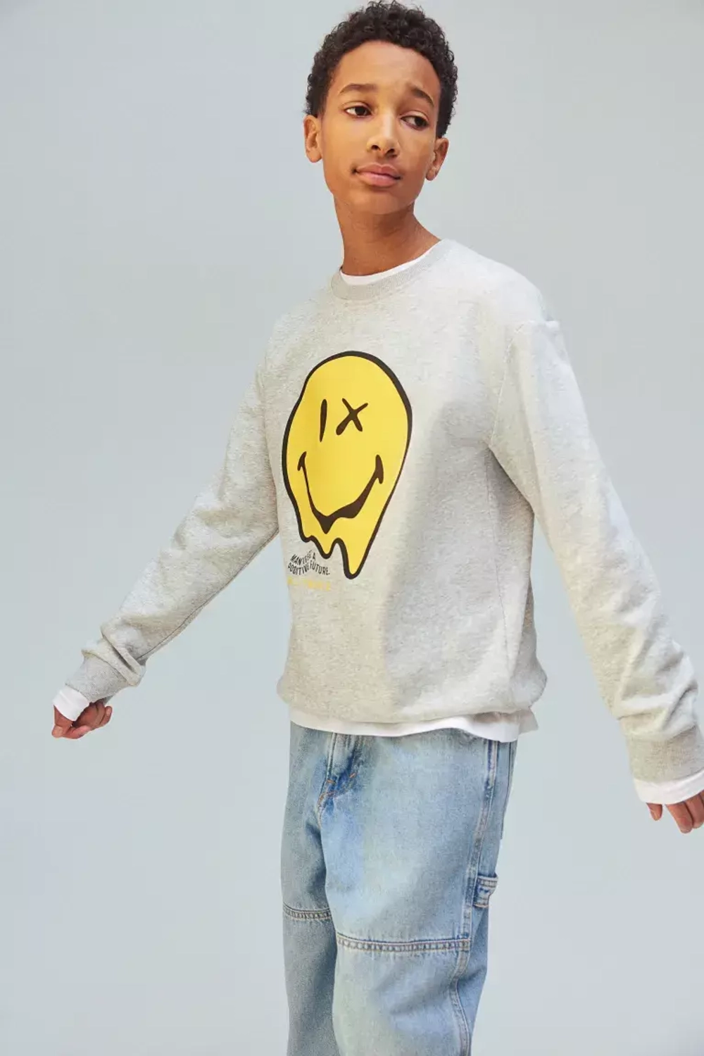 H&M Толстовка с принтом, серый