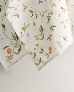 ZARA HOME КУХОННОЕ ПОЛОТЕНЦЕ С ПРИНТОМ (НАБОР ИЗ 2 ШТ.), ЭКРЮ