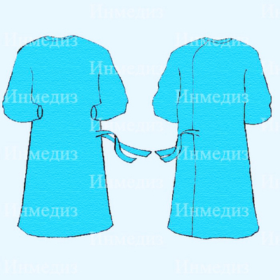 Халат хирургический стерильный 140 см Инмедиз