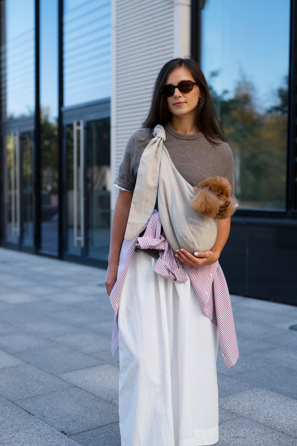 Сумка-слинг "Пони-Кенгурони" Льняная