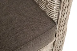 "Гляссе" диван трехместный из искусственного ротанга, цвет бежевый