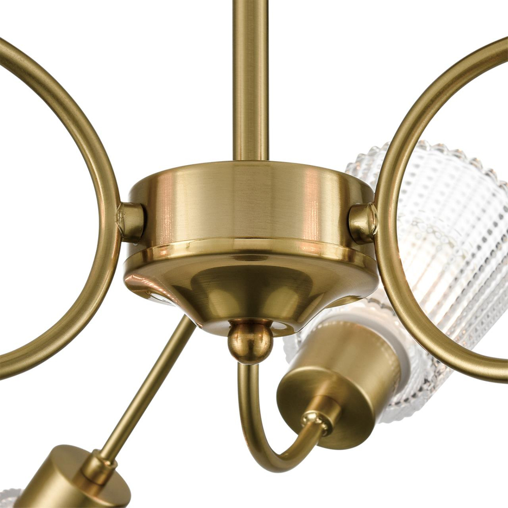 8154/6C COMFI LN26 108 медный/прозрачный, металл/стекло Потолочный светильник Е14 6*40W 220V IMANA