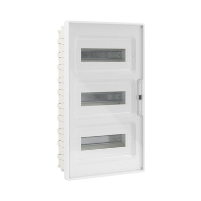 Щиток 36 мод встраиваемый FRAME, белый, с прозрачной дверцей, с 4 шинами PEN (2шт на 8 отв. и 2шт на 10 отв.)