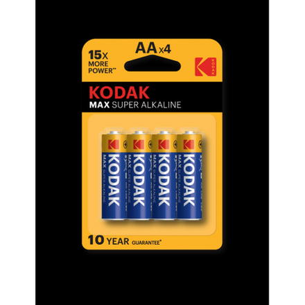 Батарейки Kodak LR6-4BL MAX SUPER Alkaline [KAA-4]
