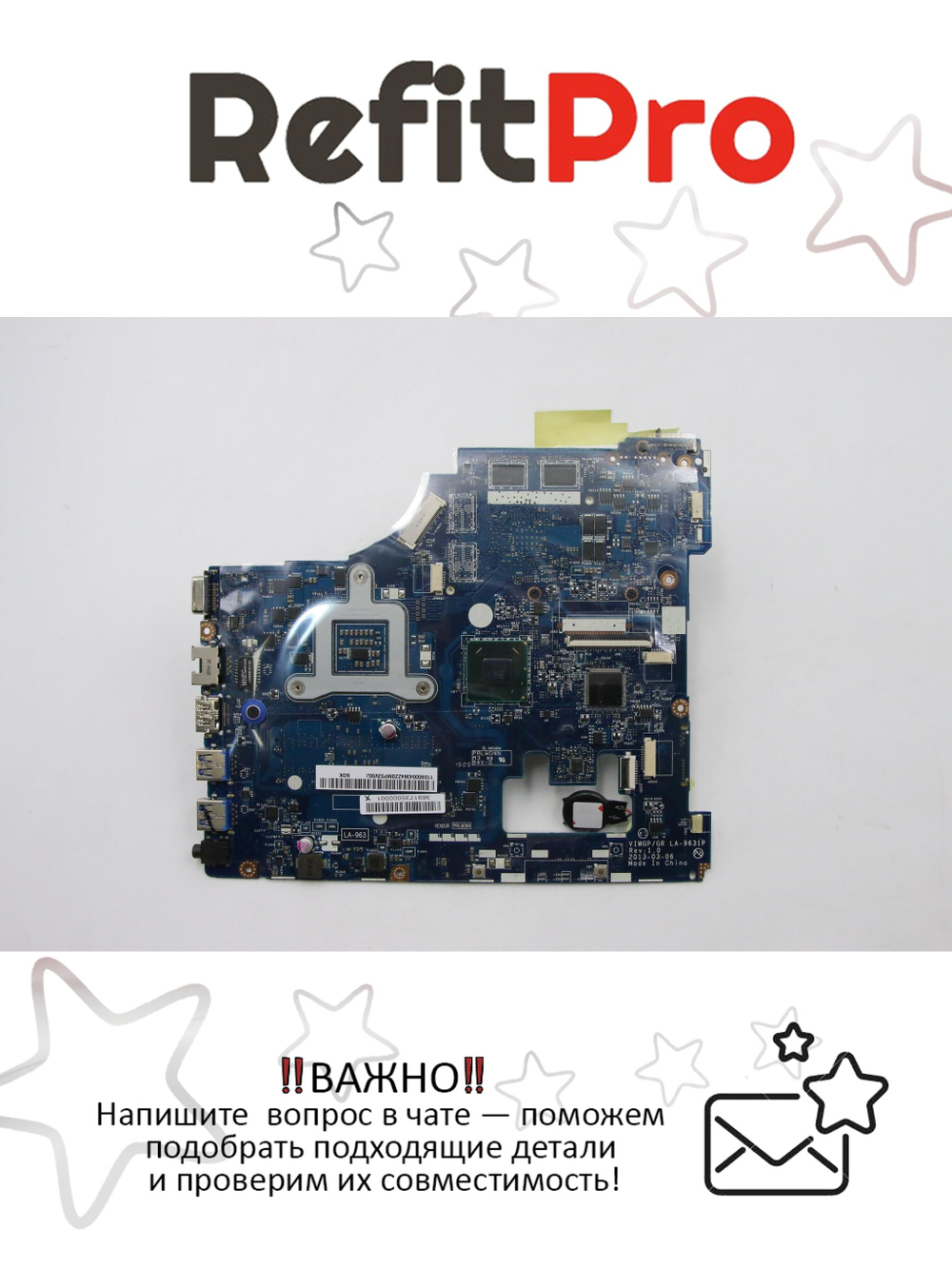 Материнская плата для ноутбука Lenovo G500 VIWGR LA-9631P DIS HM76 1G 18W (90004364), оригинал