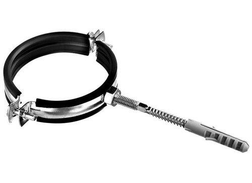 Хомут сантех для трубы Ø110мм / 4" (М8 шпилька с дюбелем)