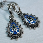 Серьги "Крин" горячая эмаль